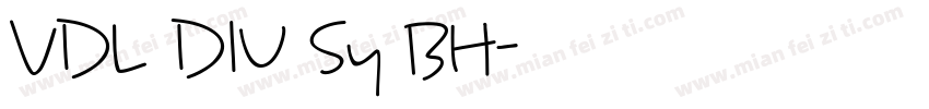 VDL DIUプSy BH字体转换